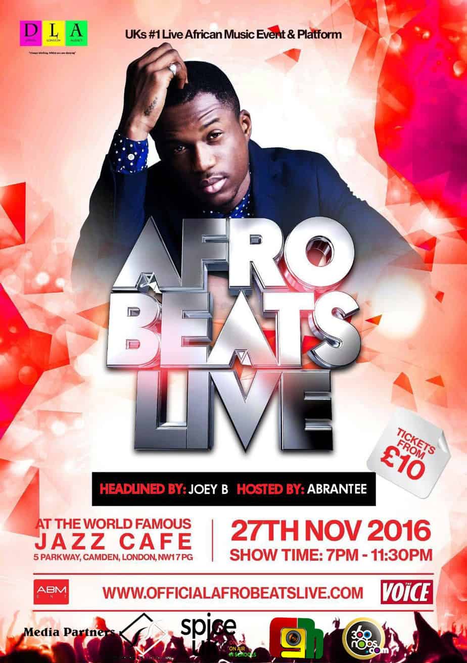 Afrobeats Live flyer