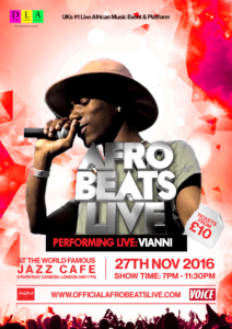 vianni afrobeats live