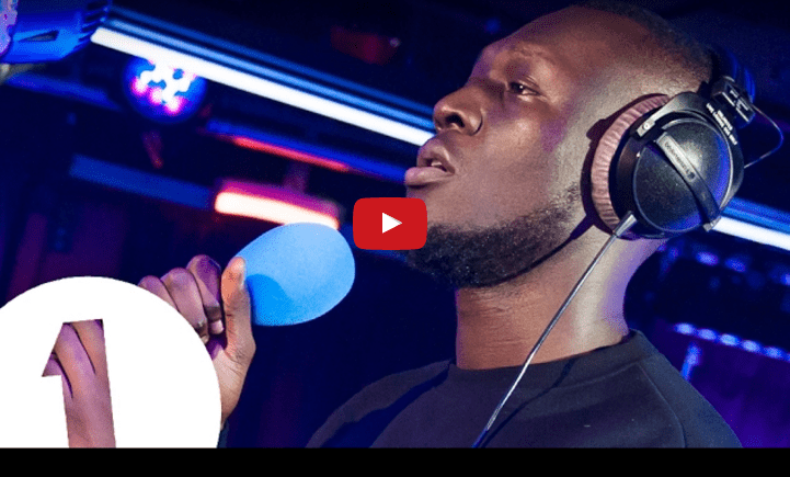 Stormzy on the mic