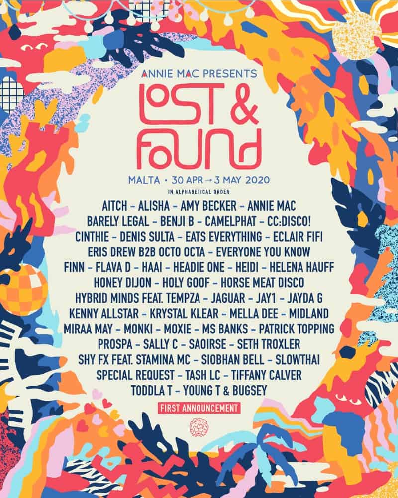 Lost and found 2020 line up