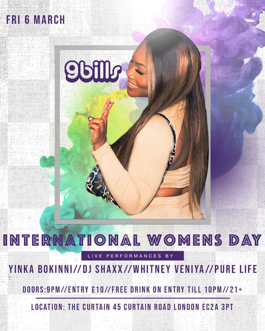 9bills international womens day flyer
