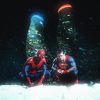 Spiderman and Superman mock up of Drake and PartyNextDoor $ome $exy $ongs for you album cover
